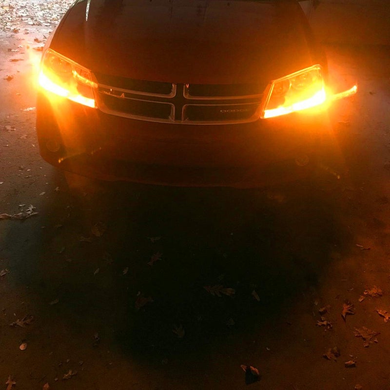 Alla Lighting 2800lm 3156 3157 LED Turn Signal Lights Bulbs, Amber Yellow T25 4157 5702 3457 AK 3757 NAK Blinker Lamps Replacement Xtreme Super Bright 12V 5730 33-SMD - Image 3